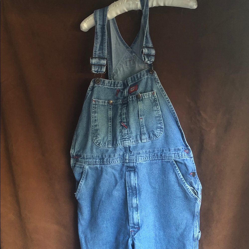 Dickies Light Blue Denim Relaxed Men's Overalls